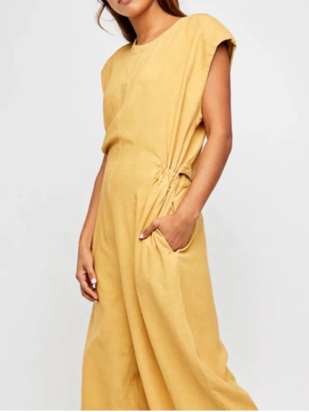 Free People Heat Wave Open Back Jumpsuit Size Small